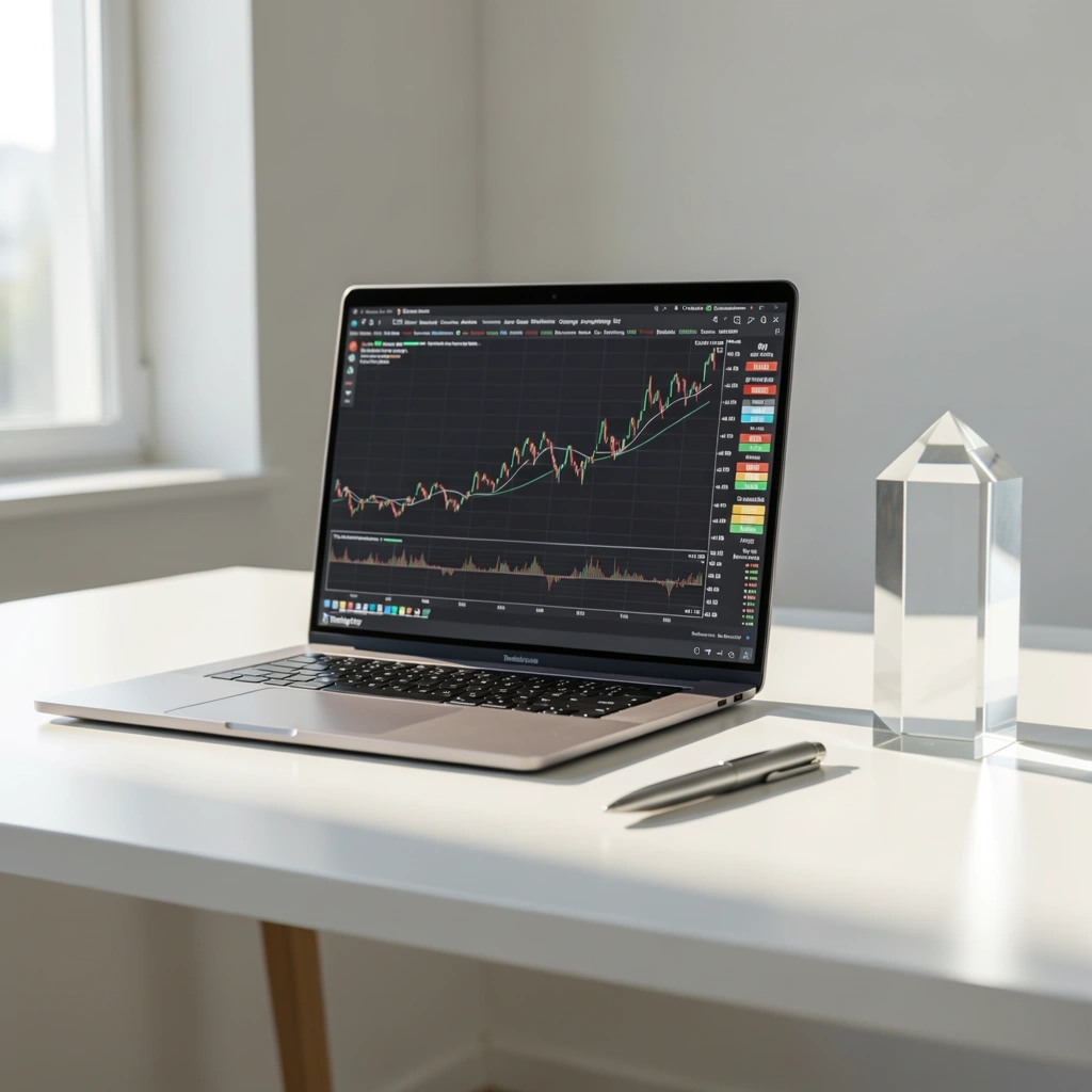 Ambiente de trabalho financeiro profissional