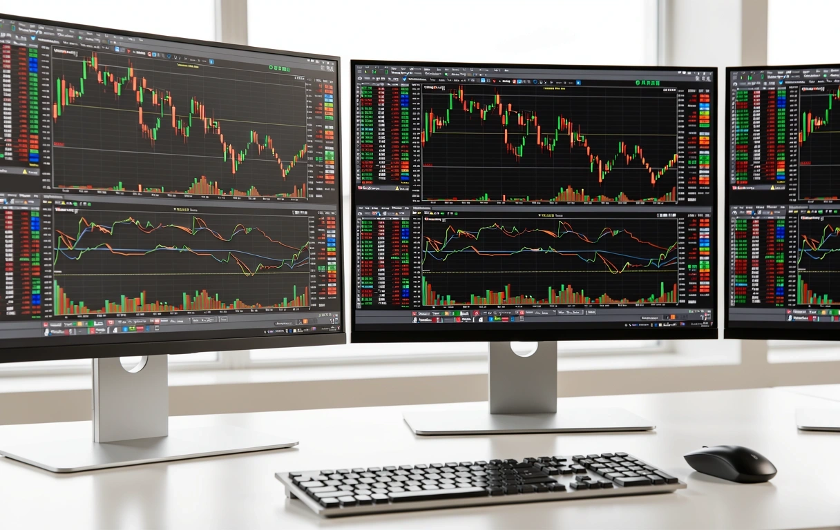 Ambiente de análise financeira profissional